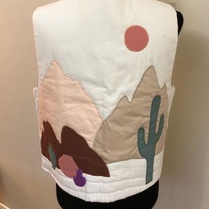 Southwestern themed patchwork vest